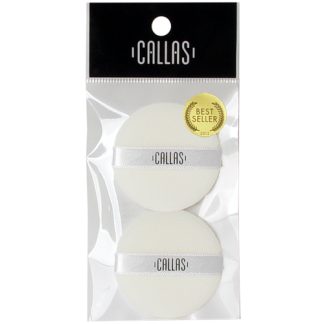 Callas Flocking Round Puff 2pcs (CMP-NO6) x 12 Packages