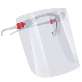 Glass Shield Mask Red X 50 PIECES
