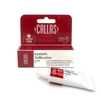 CALLAS EYELASH ADHESIVE - CLEAR  EYELASH GLUE  5g (10pcs)