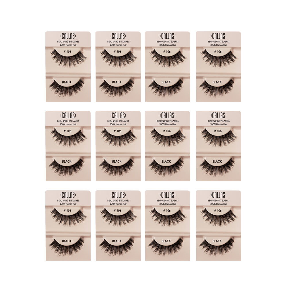 Callas Beau Wing Eyelashes #106 (1 pair x Minimum 12 sets) Callas Beau Wing Eyelashes #106 (1 pair x Minimum 12 sets)