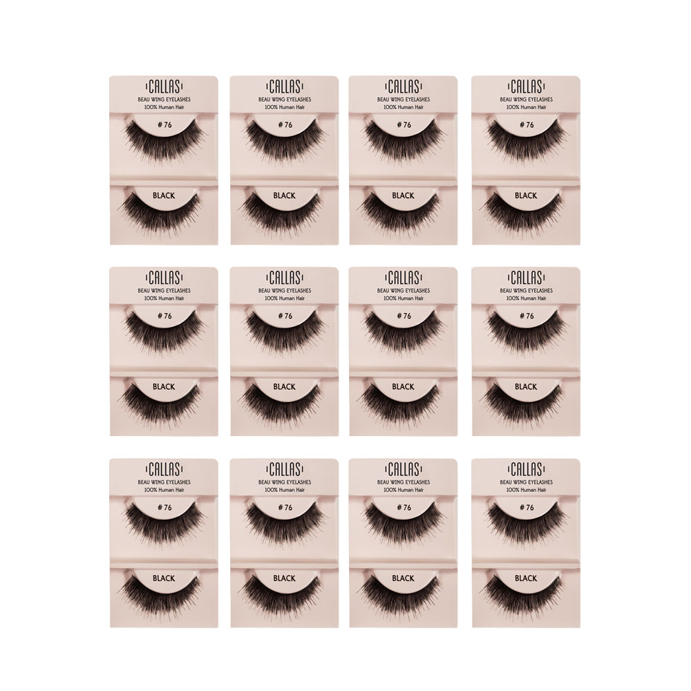 Callas Beau Wing Eyelashes #76 (1 pair x Minimum 12 sets) Callas Beau Wing Eyelashes #76 (1 pair x Minimum 12 sets)