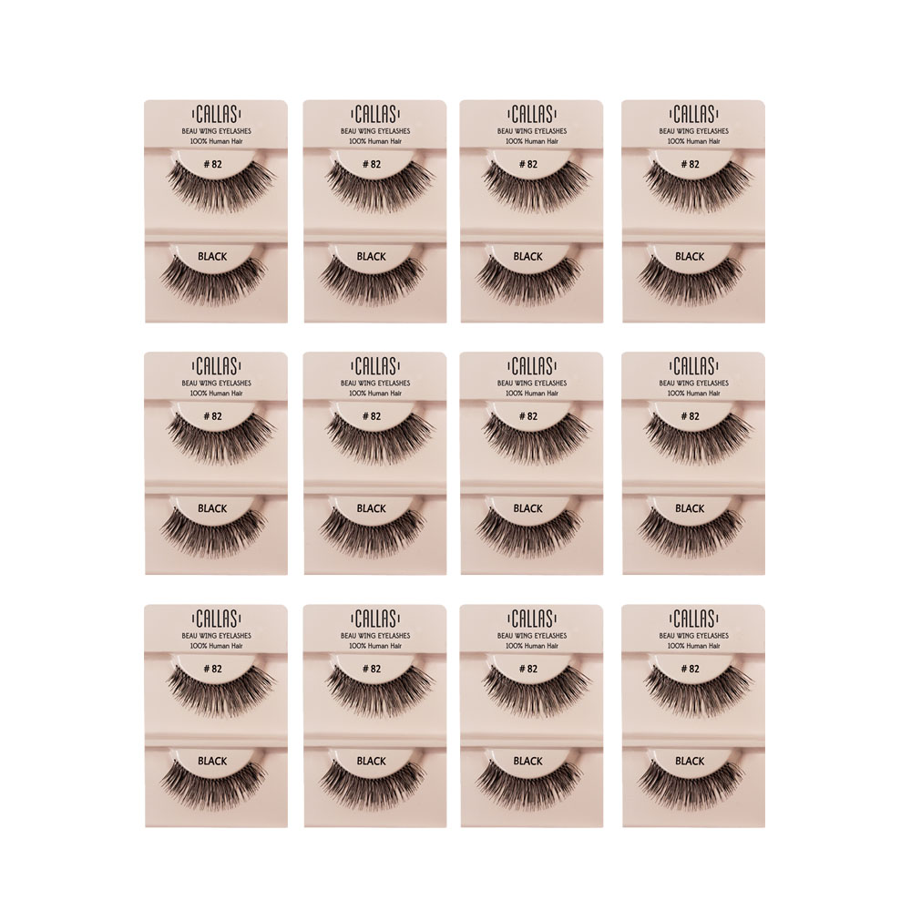 Callas Beau Wing Eyelashes #82 (1 pair x Minimum 12 sets) Callas Beau Wing Eyelashes #82 (1 pair x Minimum 12 sets)