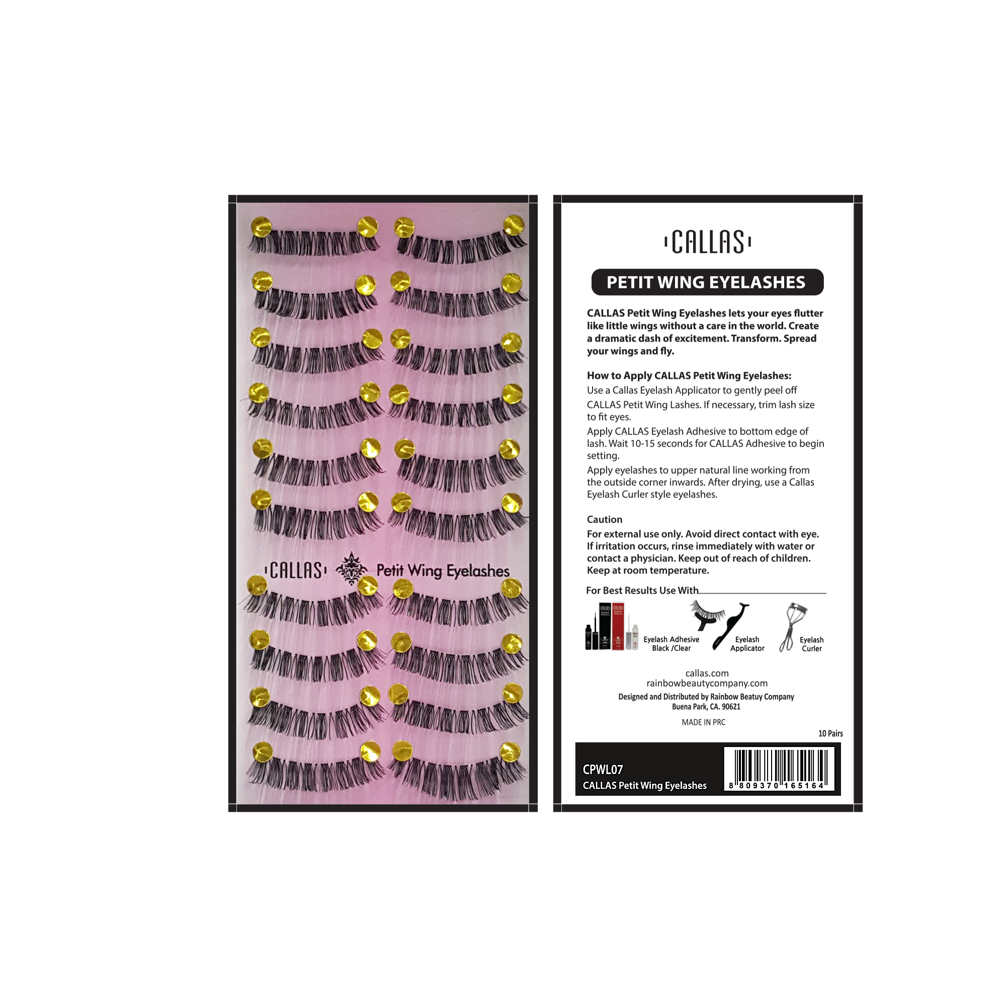 Callas Petit Wing Eyelashes (CPWL-07) -10 Pairs Callas Petit Wing Eyelashes (CPWL-07) -10 Pairs