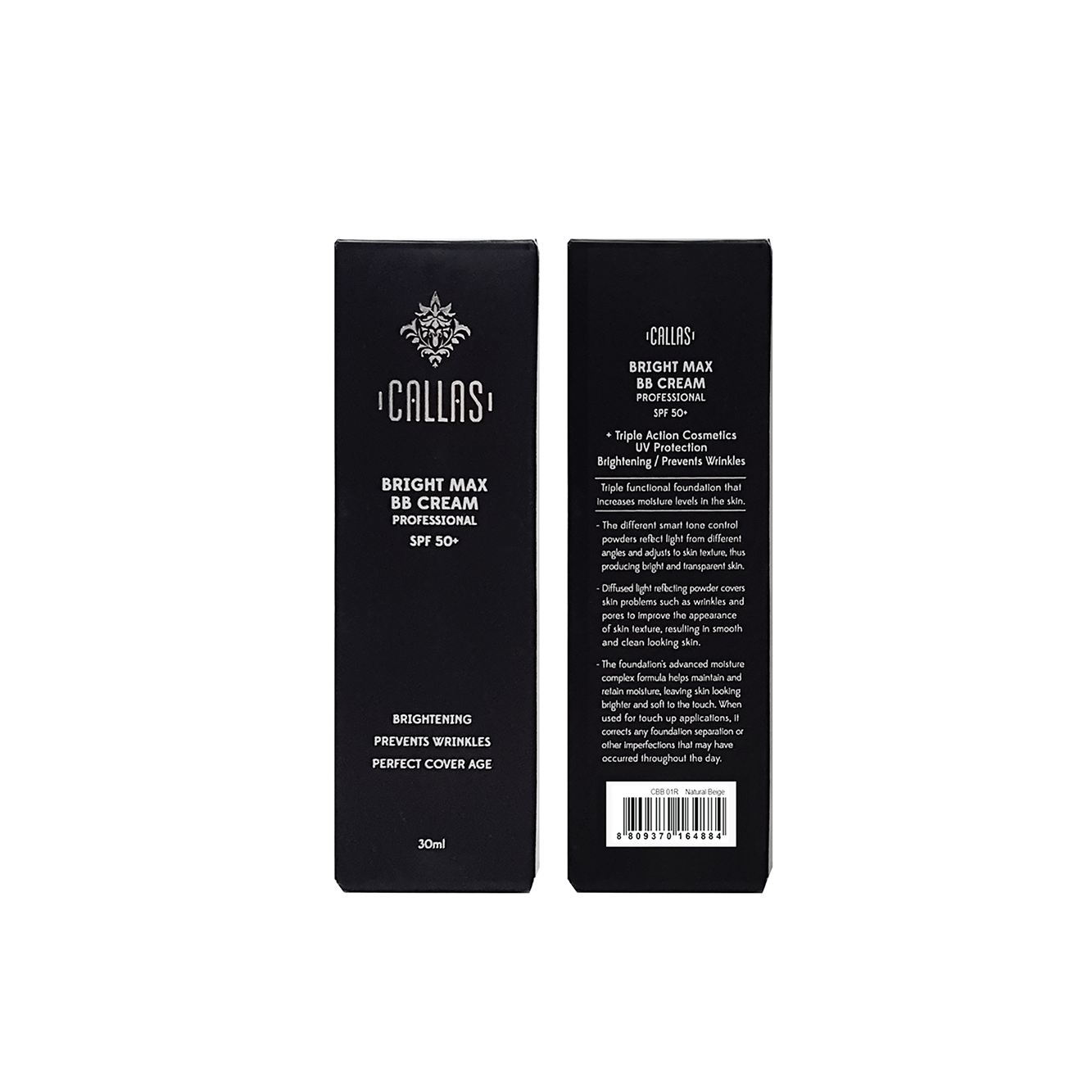 Callas Bright Max BB cream Professional SPF 50 (01 Natural Beige) 30ml Callas Bright Max BB cream Professional SPF 50 (01 Natural Beige) 30ml