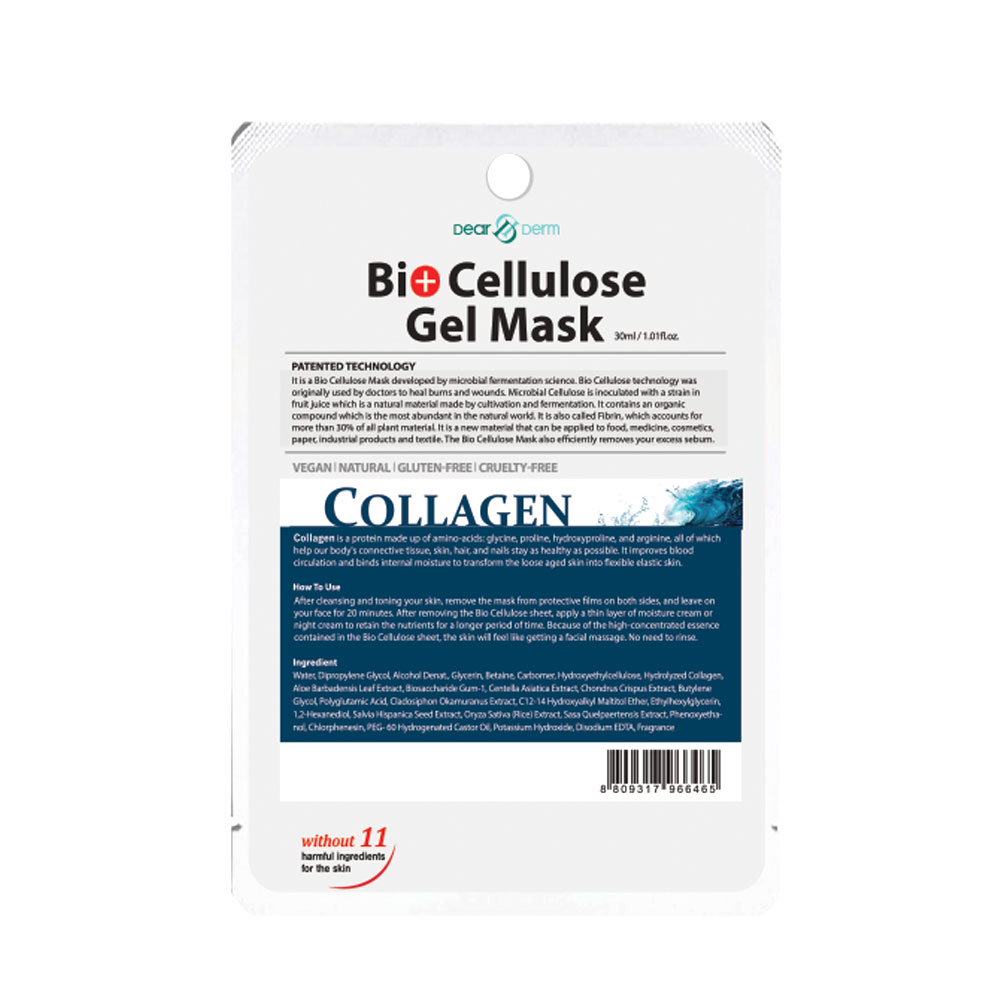 Dearderm Bio Cellulose Gel Mask - Collagen Dearderm Bio Cellulose Gel Mask - Collagen
