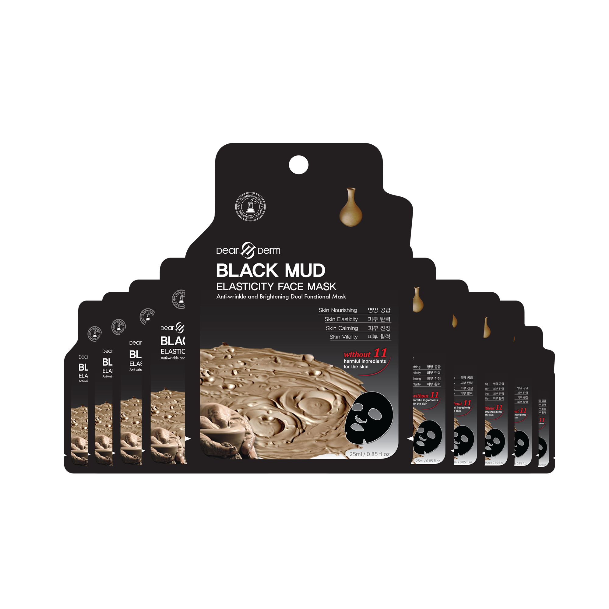 Dearderm Black Mud Firming Face Mask Dearderm Black Mud Firming Face Mask