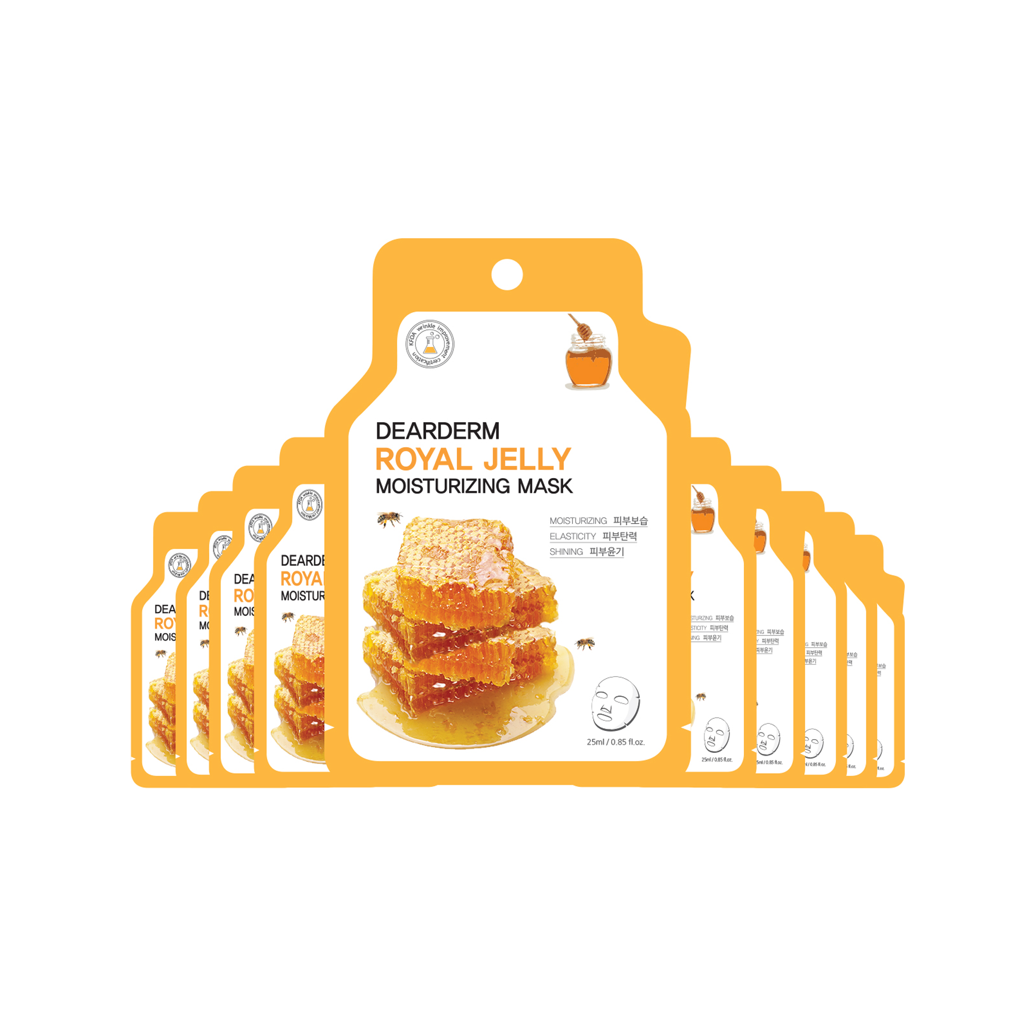 Dearderm Royal Jelly Moisturizing Mask Sheet 25ml / 0.85 fl.oz. Dearderm Royal Jelly Moisturizing Mask Sheet 25ml / 0.85 fl.oz.