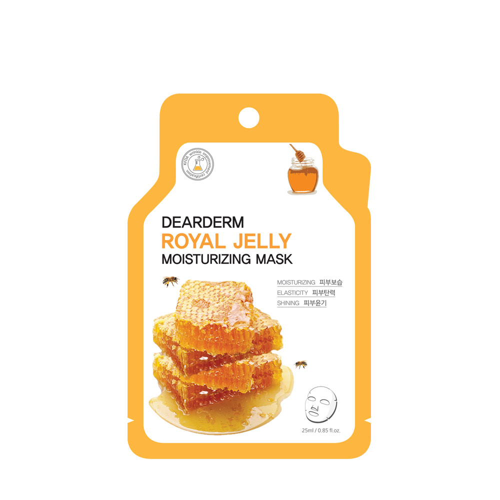Dearderm Royal Jelly Moisturizing Mask Sheet 25ml / 0.85 fl.oz. Dearderm Royal Jelly Moisturizing Mask Sheet 25ml / 0.85 fl.oz.