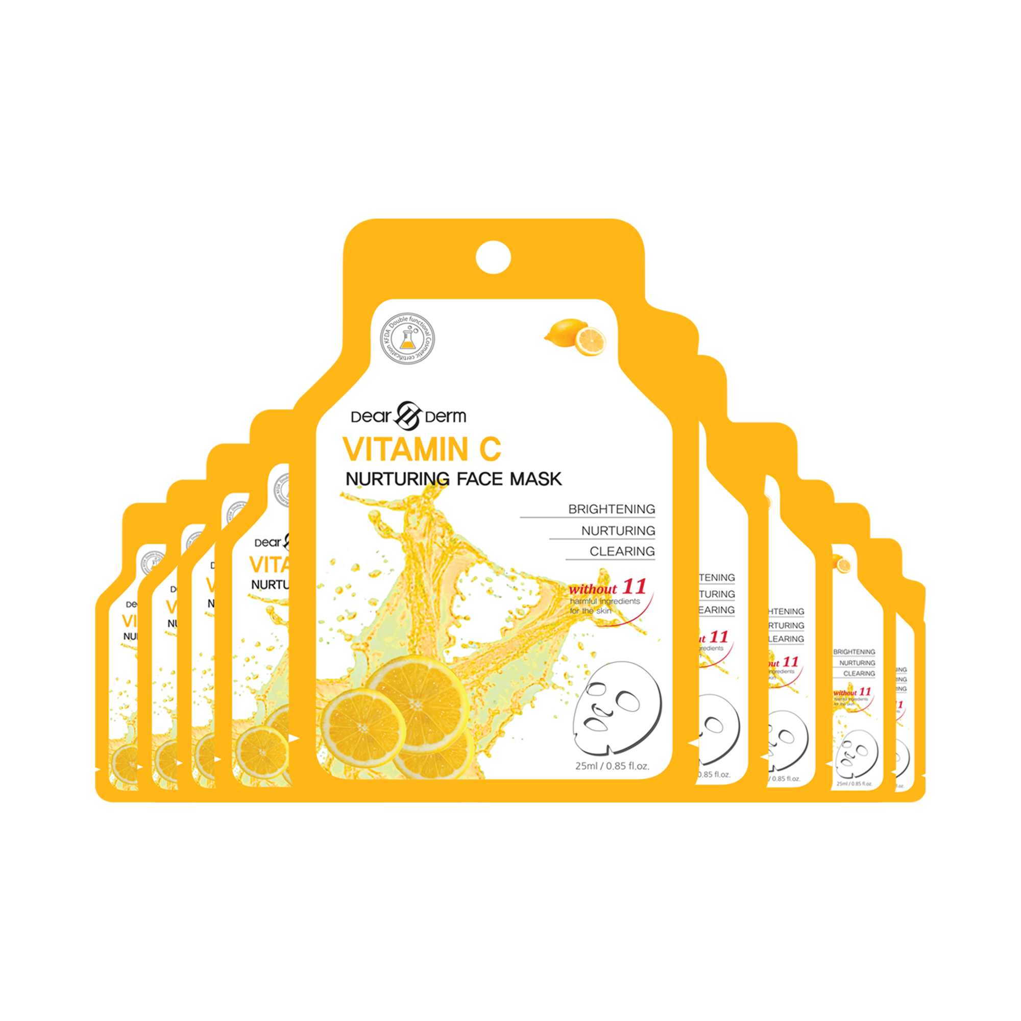 Dearderm Vitamin C Nurturing Face Mask Sheet 25ml / 0.85 fl.oz. Dearderm Vitamin C Nurturing Face Mask Sheet 25ml / 0.85 fl.oz.