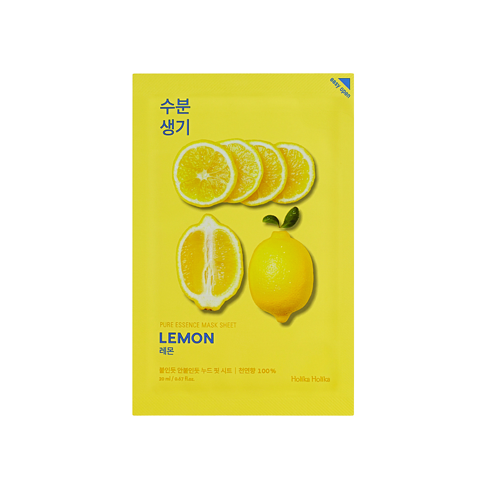 Holika Holika Pure Essence Mask Sheet - Lemon (10pcs) Holika Holika Pure Essence Mask Sheet - Lemon (10pcs)
