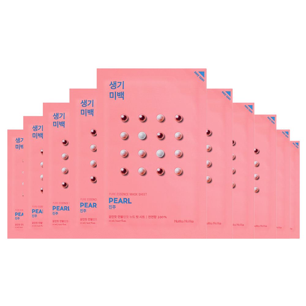 Holika Holika Pure Essence Mask Sheet - Pearl (10pcs) Holika Holika Pure Essence Mask Sheet - Pearl (10pcs)