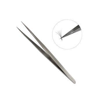 Vetus Stainless Tweezers Volume and Individual Eyelash Extension Application Tool -ST-10 Straight (FineTip)